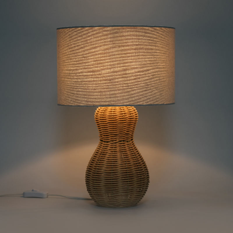Đèn bàn nghệ thuật Rattan Handmade