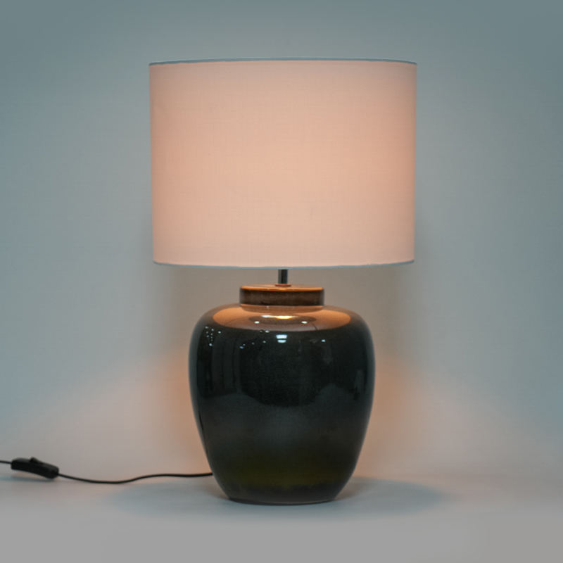 Đèn gốm retro màu gradient